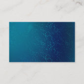 Golden Butterflies op een blauwe achtergrond Visitekaartje (Achterkant)