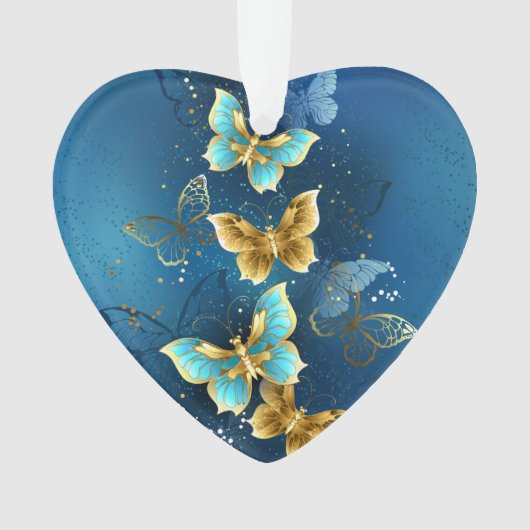 Golden butterflies ornament (voorkant)