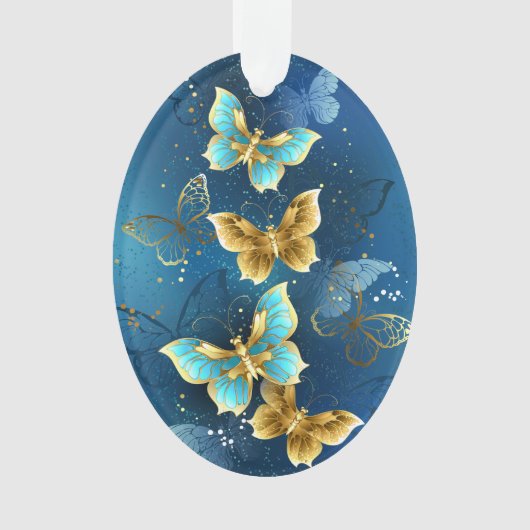 Golden butterflies ornament (voorkant)