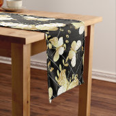 Golden butterflies Pattern 20.bw Black BG Medium Tafelloper (Voorbeeld)