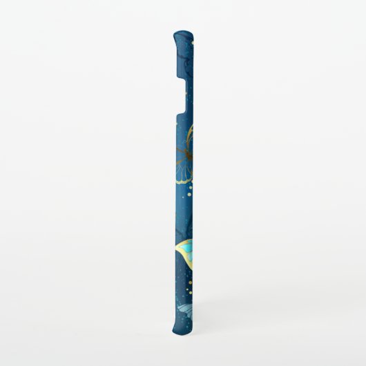 Golden butterflies samsung galaxy hoesje (Rechterkant)