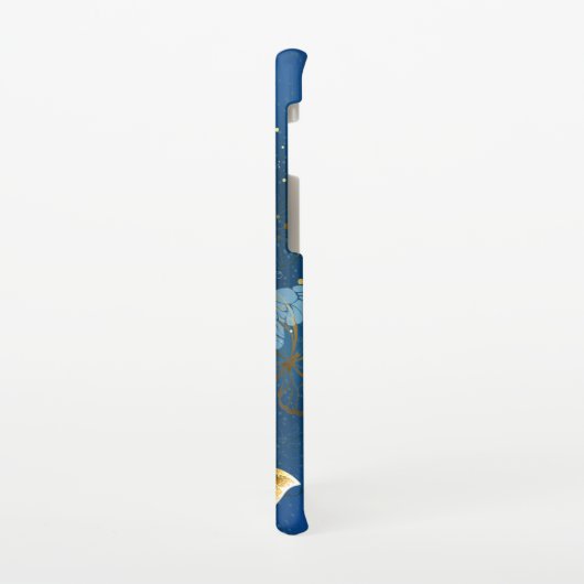 Golden butterflies samsung galaxy hoesje (Linkerkant)