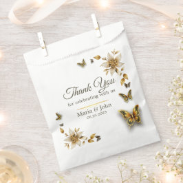 Golden Butterflies Wedding Favoriete Tassen Bedankzakje