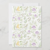 Golden Butterfly Baby shower Kaart (Achterkant)