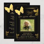 Golden Butterfly Bedankt voor je foto-sympathiekaa (Voorkant / Achterkant)