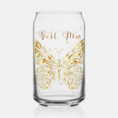 Golden Butterfly Blikvorm Glas (Voorkant)