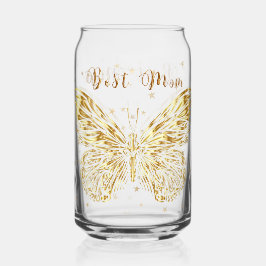 Golden Butterfly Blikvorm Glas
