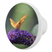 Golden Butterfly Ceramic Knob Keramische Knop (Rechts)