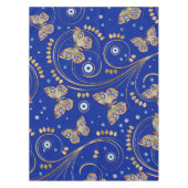 Golden Butterfly Evil Eye Patroon Tafelkleed (Voorkant)