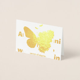 GOLDEN BUTTERFLY 🦋 FOLIE KAART
