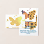 GOLDEN BUTTERFLY 🦋 FOLIE KAART (Display)