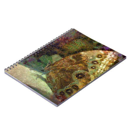 Golden Butterfly, Klimt, kunst, vlinderkunst Notitieboek (Linkerzijde)