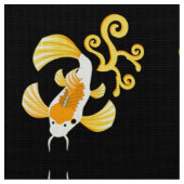 Golden Butterfly Koi Swimming Stof (Close Up)
