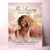 Golden Butterfly Memorial welkomstbord Poster