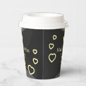 Golden Butterfly Paper Borden Papieren Bekers (Rechts)