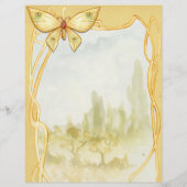 Golden Butterfly Spell Page Flyer (Achterkant)