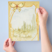 Golden Butterfly Spell Page Flyer (Hand)
