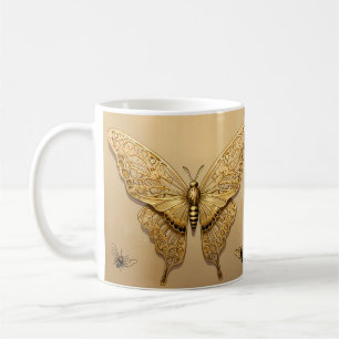 Golden Butterfly Wildlife Liefhebbers Koffiemok