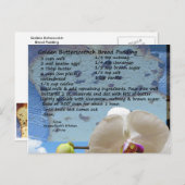 Golden Butterscotch Bread Pudding Recipe Briefkaart (Voorkant / Achterkant)