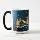 Golden Cabin Blue Morphing Mug Magische Mok (Links)