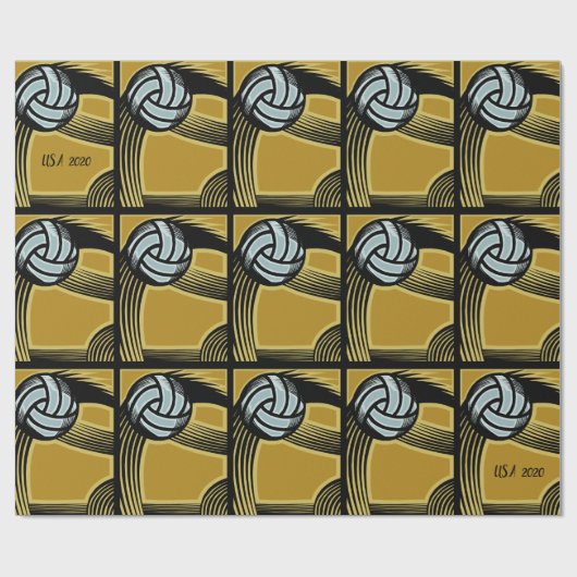 Golden- Cadeaupapier (Vlak)