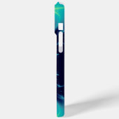 GOLDEN CADUCEUS VETERINAIR SYMBOOL / Blauwgroen bl Case-Mate iPhone Case (Achterkant / Links)