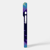 GOLDEN CADUCEUS VETERINAIR SYMBOOL / Paars blauw Case-Mate iPhone Case (Achterkant / Links)