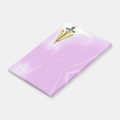 GOLDEN CADUCEUS VETERINAIR SYMBOOL/Roze Lila Post-it® Notes (Schuin)