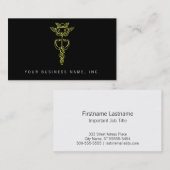 Golden Caduceus Visitekaartje (Voorkant / Achterkant)