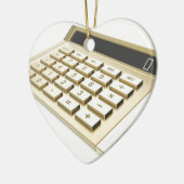 Golden calculator keramisch ornament (Links)