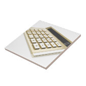Golden calculator tegeltje (Zijkant)