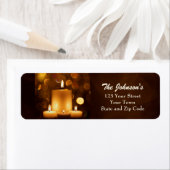 Golden Candles Retouradreslabels Etiket (Insitu)