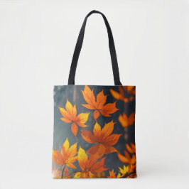 Golden Canopy: Oranje herfstbladeren Tote Bag