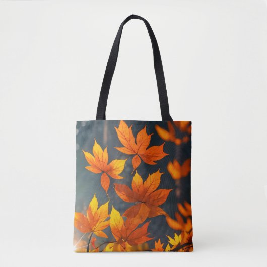 Golden Canopy: Oranje herfstbladeren Tote Bag