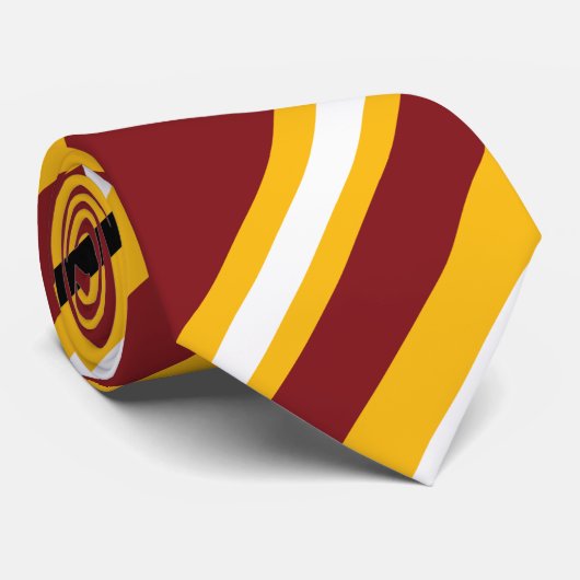 Golden Card Striped Stropdas (Opgerold)