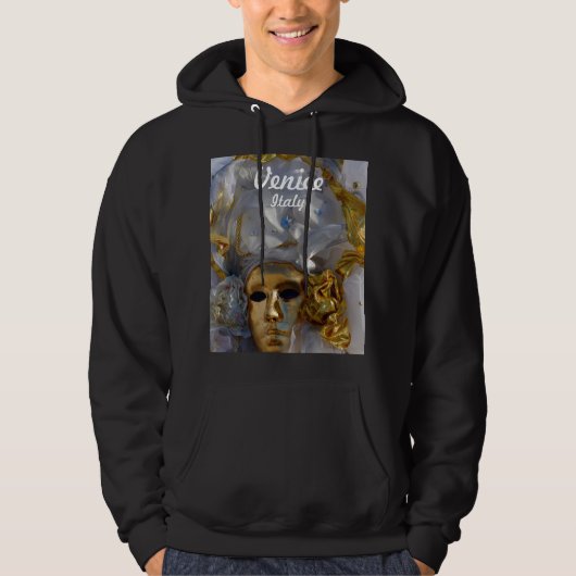 Golden Carnival Mask - Venice, Italië Hoodie (Voorkant)