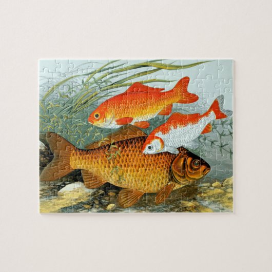  Golden Carp Koi Goldfish Legpuzzel (Horizontaal)