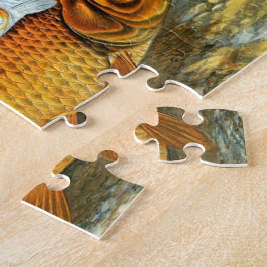  Golden Carp Koi Goldfish Legpuzzel (Zijkant)