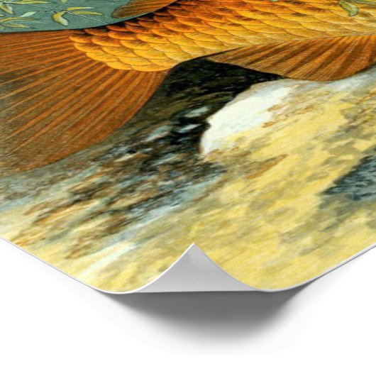  Golden Carp Koi Goldfish Poster (Hoek)