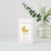 Golden Carriage Scratch-Off Game | Blush Pink Visitekaartje (Staand voorkant)