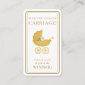 Golden Carriage Scratch-Off Game Card - Winner Visitekaartje (Voorkant)