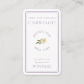 Golden Carriage Scratch-Off | Lavender Non-Winner Visitekaartje (Voorkant)