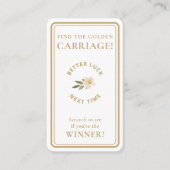 Golden Carriage Scratch-Off Neutral Non-Winner Visitekaartje (Voorkant)
