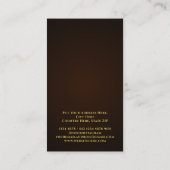 Golden Carved Flowers Lijst | Naam Initiaal Visitekaartje (Achterkant)