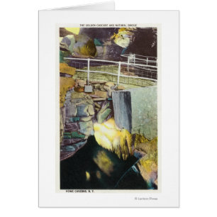 Golden Cascade en Natural Bridge Uitzicht