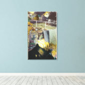 Golden Cascade en Natural Bridge Uitzicht Canvas Afdruk (Insitu (Houten vloer))