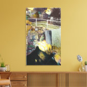 Golden Cascade en Natural Bridge Uitzicht Canvas Afdruk (Insitu (Woonkamer))