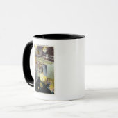 Golden Cascade en Natural Bridge Uitzicht Mok (Voorkant links)