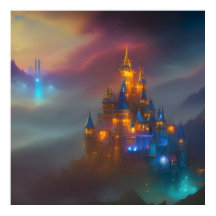 Golden Castle Gold blue fantasy magical 5