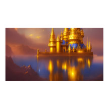 Golden Castle goudblauwe fantasie magisch 3